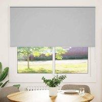 Berkfield Home Roller Blind Blackout Off-White 60x230 cm Fabric Width 55.7 cm Po in Grey