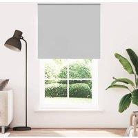 Berkfield Home Roller Blind Blackout Yellow 125x175 cm Fabric Width 121.6 cm Pol in Grey