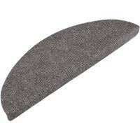 Berkfield Home Stair Mats Self-adhesive 10 pcs Grey 56x17x3 cm | Size: Medium