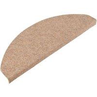 Berkfield Home Stair Mats Self-adhesive 10 pcs Beige 65x22.5x3.5 cm | Size: Medium
