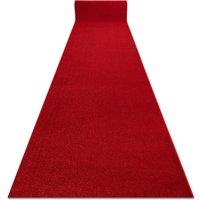 RugsX Karmel Plain Runner in Red | Size: 60 cm x 380 cm