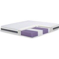 The White Stone Pocket Spring & Memory Mattress, 20cm high - 100 x 190 cm in White | Size: Small Double