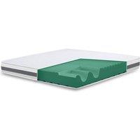 The White Stone Mattress with Antibacterial Waterfoam, 16 cm Height - 155 x 175 cm in White