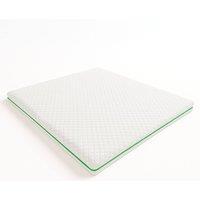 The White Stone Topper Memory Foam Breeze 9Zones 5cm Hypoallergenic in White | Size: Single