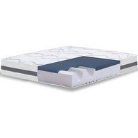 The White Stone Memory Foam Mattress, 22cm Height, Hypoallergenic - 180 x 205 cm in White | Size: Super King