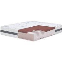 The White Stone Memory Foam Mattress, 27cm Height, Hypoallergenic - 135 x 195 cm in White | Size: Double