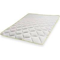 The White Stone Cooling Topper with Orthopedic Properties, 4 cm high - 120 x 200 cm in White | Size: Small Double