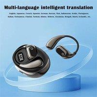 Nordara Wireless AI Translation Earbuds Real Time Smart Translation Earphones in Black