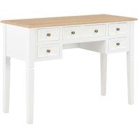 Berkfield Home Writing Desk White 109.5x45x77.5 cm Wood