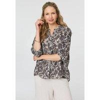 Izabel London Women's Printed Relaxed 3/4 Sleeve Shirt | Size: 16
