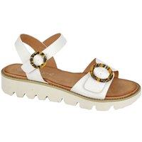 Cipriata Women's Mimi Wedge Sandals in White | Size: 7