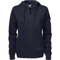 Printer Women's Overhead Full Zip Hoodie in Dark Navy | Size: Medium