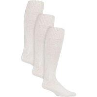 Country Pursuit Men's 3 Pack Angling Fishing Socks for Men in Cream | Size: 6-11