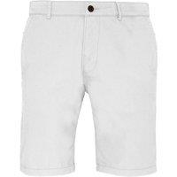 Asquith & Fox Men's Casual Chino Shorts in White | Size: Large