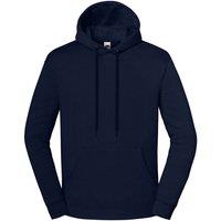 Fruit of the Loom Men's Iconic Premium Hoodie in Mid Navy | Size: Large