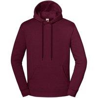 Fruit of the Loom Men's Iconic Premium Hoodie in Burgundy | Size: Small