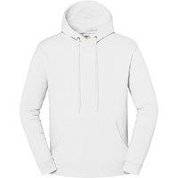 Fruit of the Loom Men's Iconic Premium Hoodie in White | Size: Small