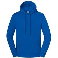 Fruit of the Loom Men's Iconic Premium Hoodie in Blue | Size: Medium