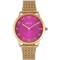 Bertha Women's Abby Swiss Bracelet Watch in Rose Gold