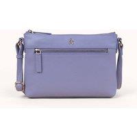 Assots London Women's 'BECKY' Pebble Grain Real Leather Crossbody Bag in Lilac