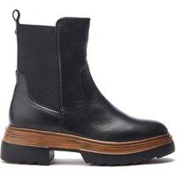 Moda In Pelle Women's 'Omri' Leather Ankle Boots in Black | Size: 5
