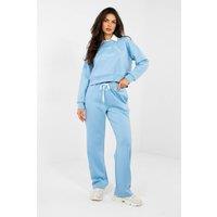 Love Lace Women's Hoodie & Straight Leg Pants Set in Blue