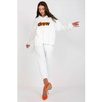 Love Lace Women's Hooded Sweatshirt & Jogger Pants Set Style 172650 in White