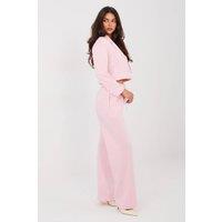Love Lace Women's Buttery Soft Blazer Trouser Tracksuit Set in Pink
