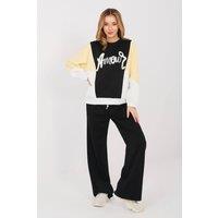 Love Lace Women's Butter Soft Sequin Logo Tracksuit Set in Black