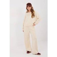 Love Lace Women's Butter Soft Viscose Blend Tracksuit Set in Beige