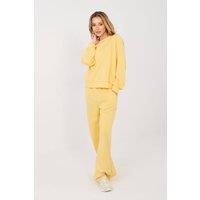 Love Lace Women's Butter Soft Viscose Elastane Tracksuit Set in Yellow