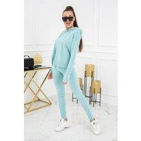Love Lace Women's Hooded Legging Set in Blue | Size: Medium/Large