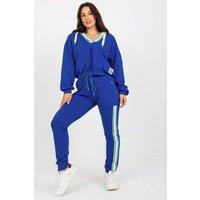 Love Lace Women's Hooded Sweatshirt & Lounge Pants Set in Blue | Size: S/M