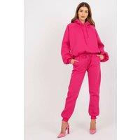 Love Lace Women's Hooded Sweatshirt & Drawstring Pant Set in Pink