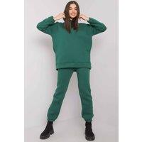 Love Lace Women's Hooded Sweatshirt Set With Sweatpants in Green | Size: Small