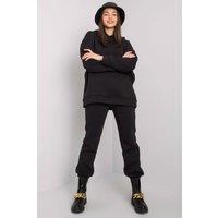 Love Lace Women's Hooded Sweatshirt & Jogger Pants Set Style 176994 in Black | Size: Small