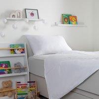 Slumberdown Little Slumbers Anti Allergy 4.5 Tog 100% Cotton Kids Single Bedset in White
