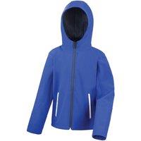 Result Core TX Performance Hooded Soft Shell Jacket in Mid Blue | Size: 3-4 Years