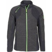 Peak Mountain Men's Fleece Jacket Cecut in Grey | Size: 2XL