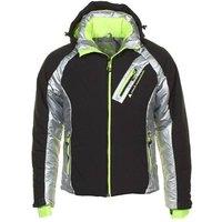 Peak Mountain Men's Ski Jacket Cilver in Black | Size: XL