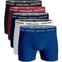 Bjorn Borg Men's 5 Pack Cotton Stretch Boxers Soft Everyday Underwear Shorts | Size: Medium