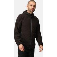 Regatta Men's Navigate Full Zip Hooded Fleece in Jet Black | Size: Small
