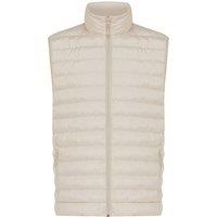 IQONIQ Men's Meru Polyester Body Warmer in Beige | Size: 3XL