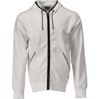 Mascot Men's Plain Full Zip Hoodie in White | Size: XS