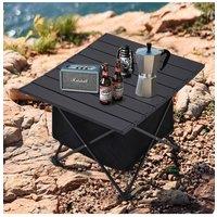 Living and Home 68cm W x 45cm D x 40cm H Foldable Camping Barbecue Aluminum Alloy Table with Storage Basket | Size: 68 cm W x 45 cm D x 40 cm H