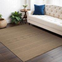 Livabliss Mystery-Washable Tan Beige Modern Jute Living Dining Rug | Size: 150 cm x 250 cm