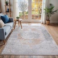 Livabliss Lustro-Vintage Beige Grey Off-White Traditional Boho Living Dining Bedroom Rug | Size: 80 cm x 150 cm