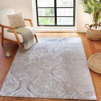 Livabliss Lustro-Vintage Grey Off-White Beige Traditional Boho Living Dining Bedroom Rug | Size: 80 cm x 150 cm