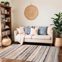 Livabliss Roma-Modern Grey Multicoloured Brown Living Dining Bedroom Rug | Size: 80 cm x 150 cm