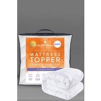 Slumberdown Sleep Soundly Climate Control 2.5cm Mattress Topper in White | Size: Single Fitted